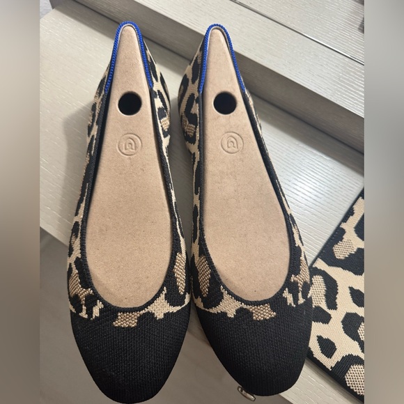 Rothy’s Square toe Leopard flats - Rare Find Sz 10.5 - Picture 3 of 8
